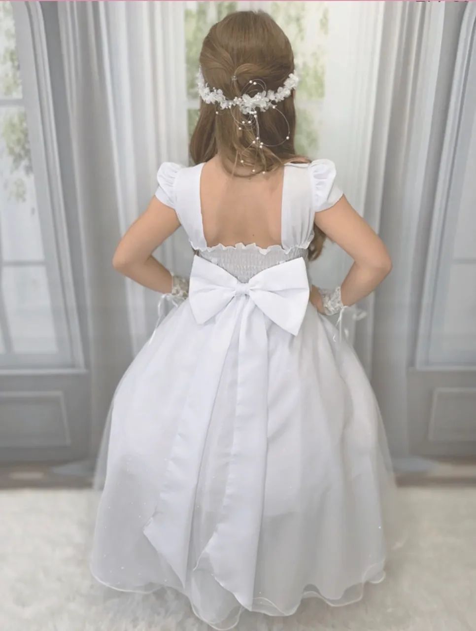 Vestido Daminha de Casamento infantil 