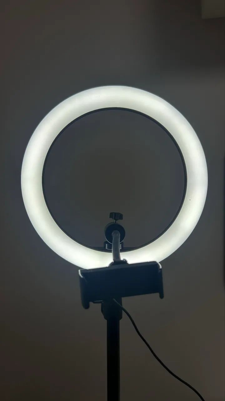 Ring Light com Tripé + Suporte Celular | Barato | Funciona Perfeito - Foto 5