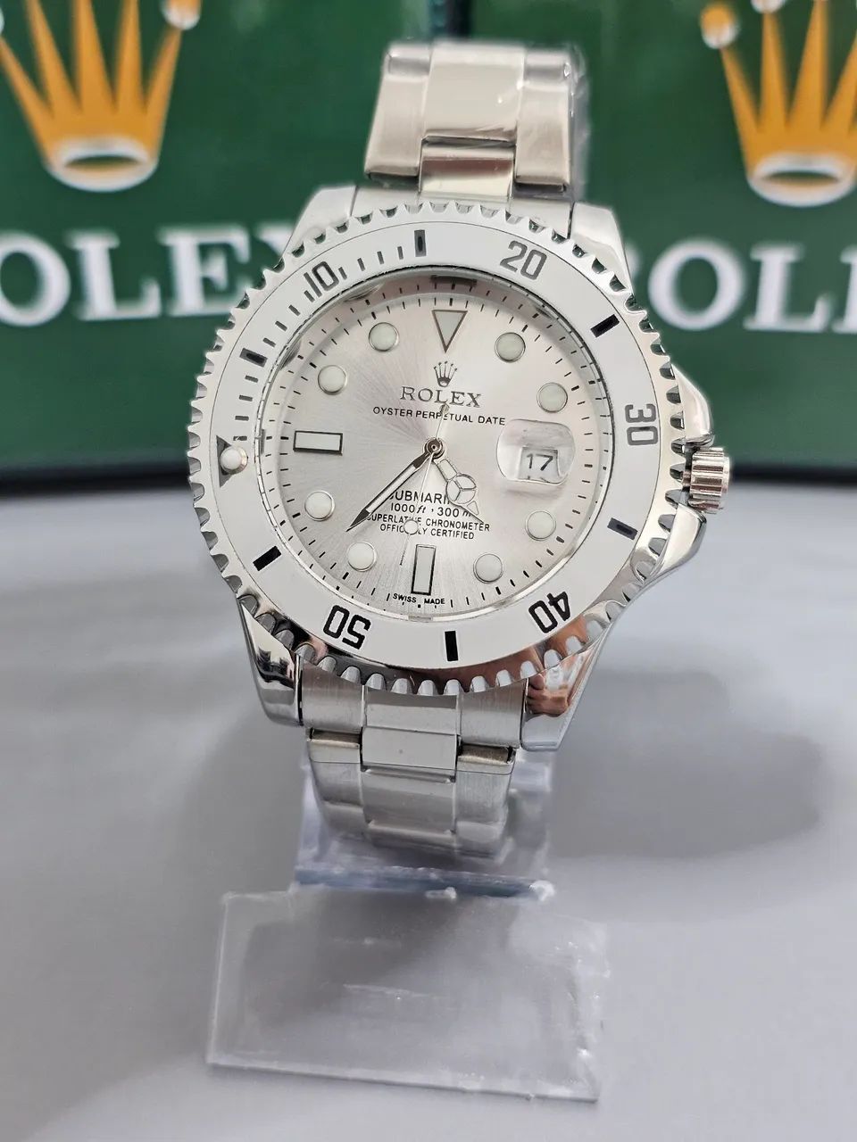 Relógio Masculino Rolex Submariner Prata