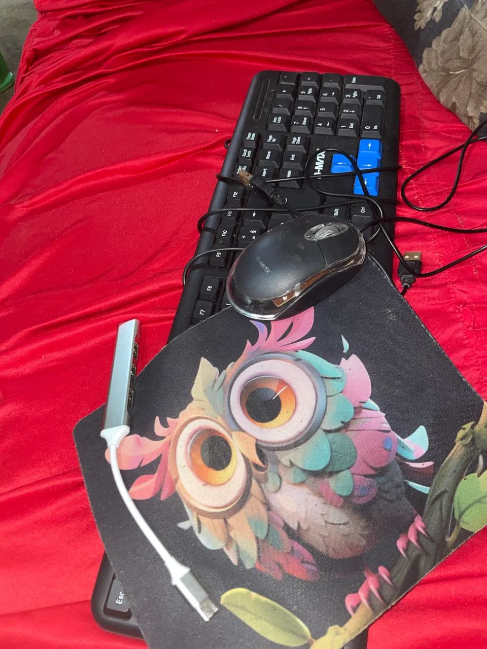 Mobilador game, mouse e adaptador com 4 entradas 