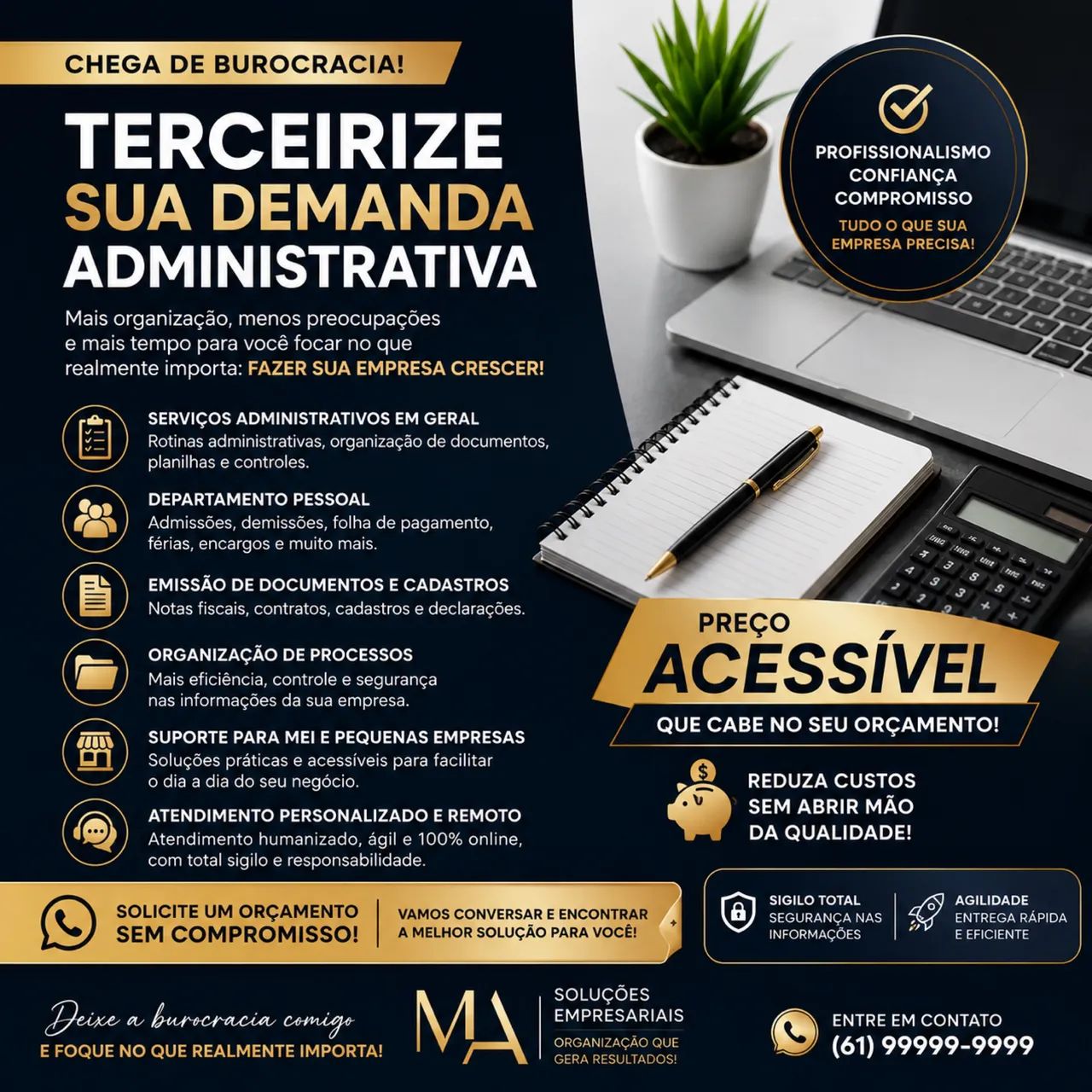Serviços contábeis e administrativos para sua empresa 