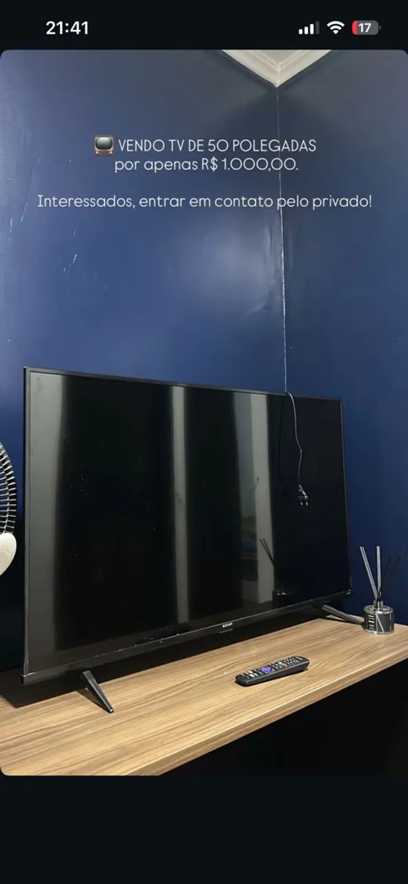 TV SEMP 50 POLEGADAS - R$ 1.100,00/Vendo logo - Foto 2