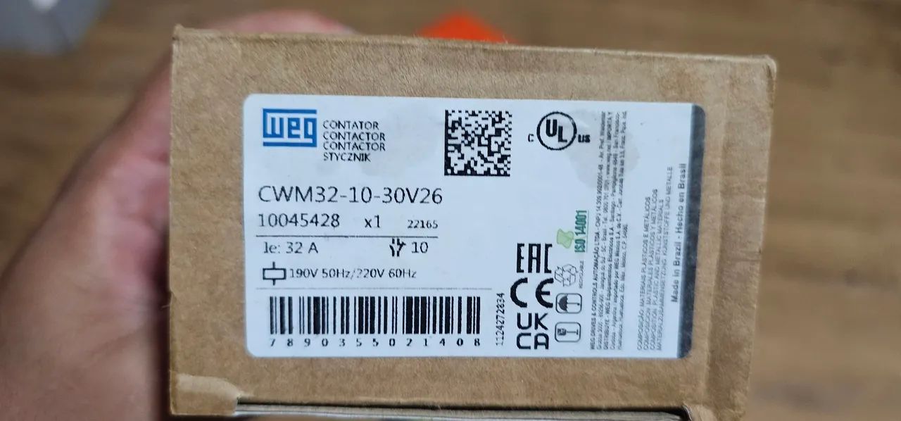 Contatora weg 32 amp 220v trifasica 