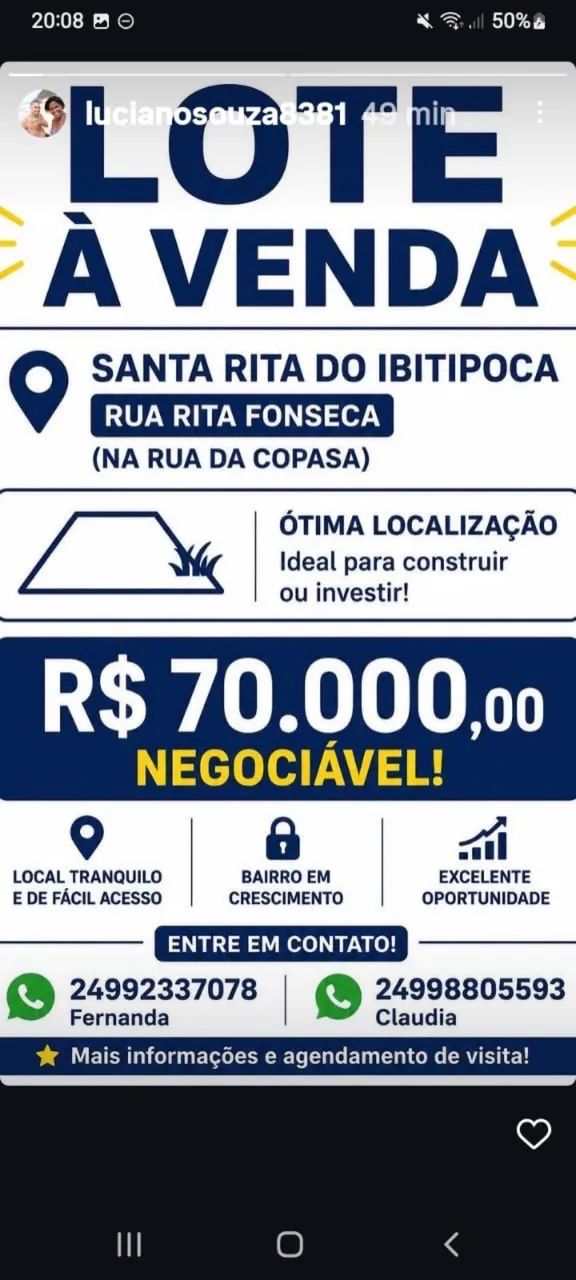 Lote e Casa a Venda Santa Rita do Ibitipoca ( Rua do Copasa) - Foto 2