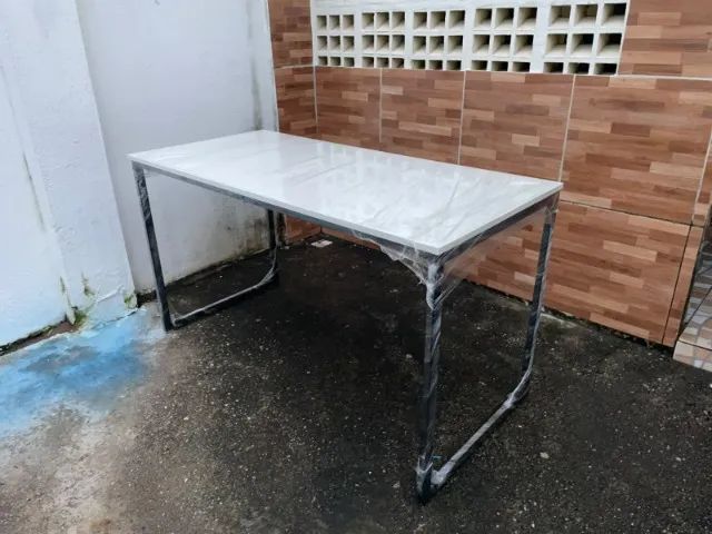 Mesa de Jantar Retangular Industrial - Foto 5