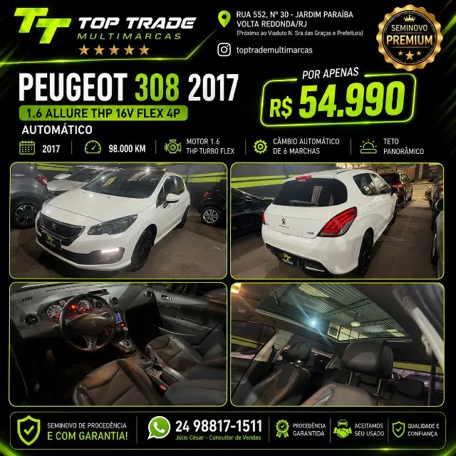Peugeot 308 308 Allure 1.6 Turbo Flex 16V 5p Aut. 2017