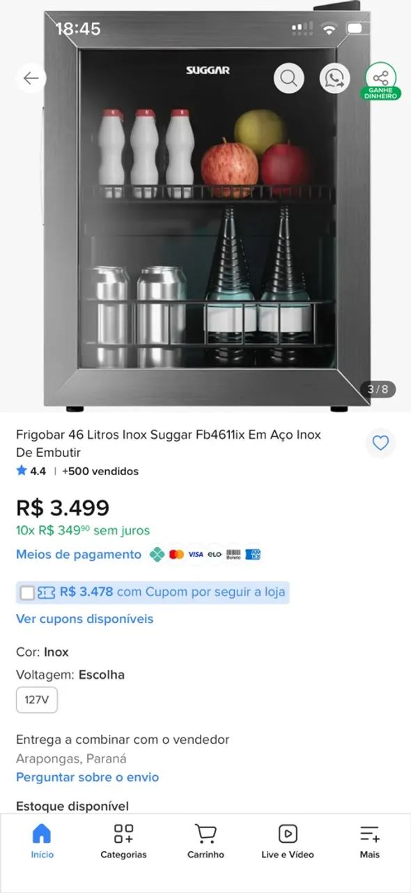 Frigobar SUGGAR 46 l - Foto 3
