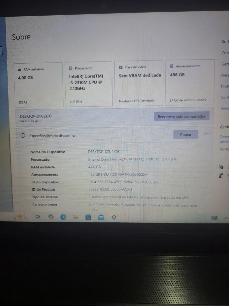 Notebook LG 