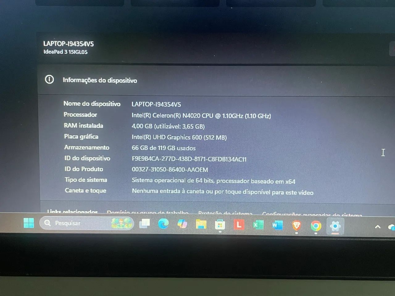 Notebook Lenovo ideaPad 3 novo - Foto 2