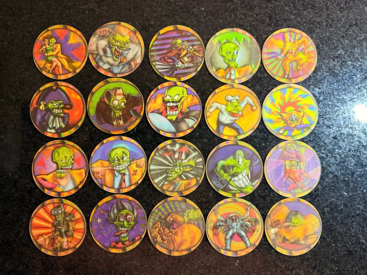 Gigantazos O Maskara Tazos Elma Chips COMPLETO
