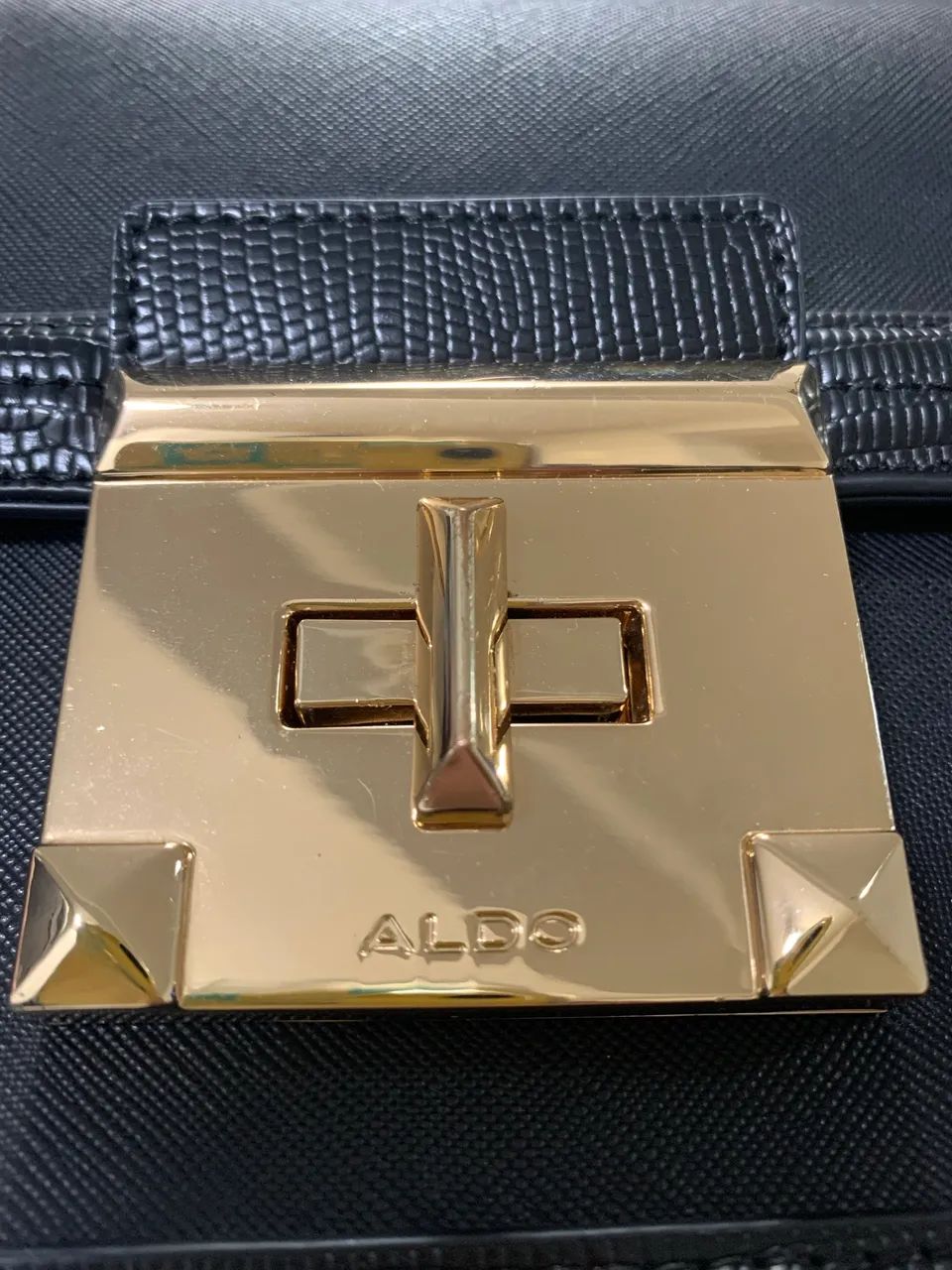 BOLSA ALDO PRETA COM ALÇA TRIPLA P - Foto 2