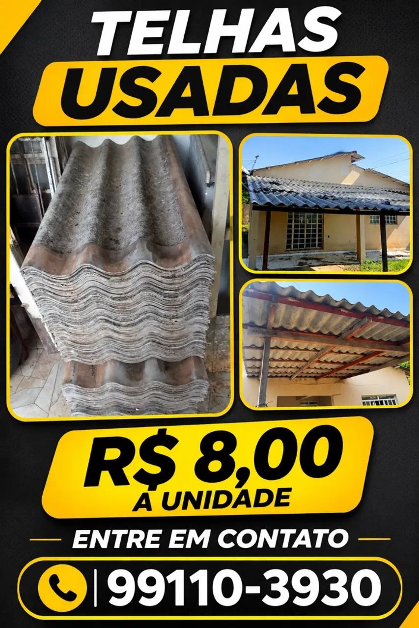 Vendo telhas usadas 