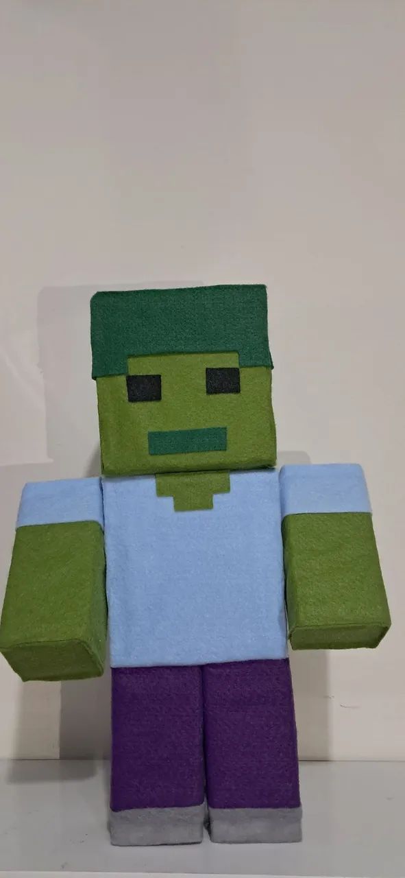Kit 6 Bonecos em FELTRO MINECRAFT  - Foto 4