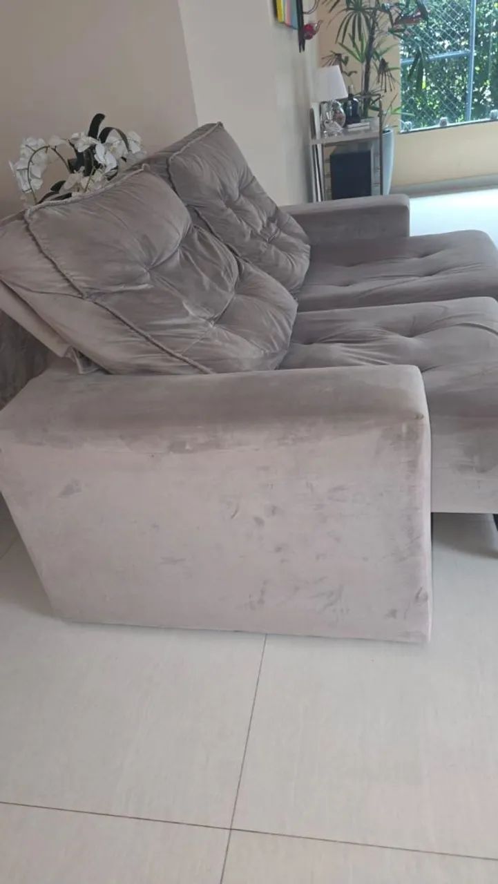 Vendo Sofá luxuoso de 2 lugares reclinavel e retrátil - Foto 3