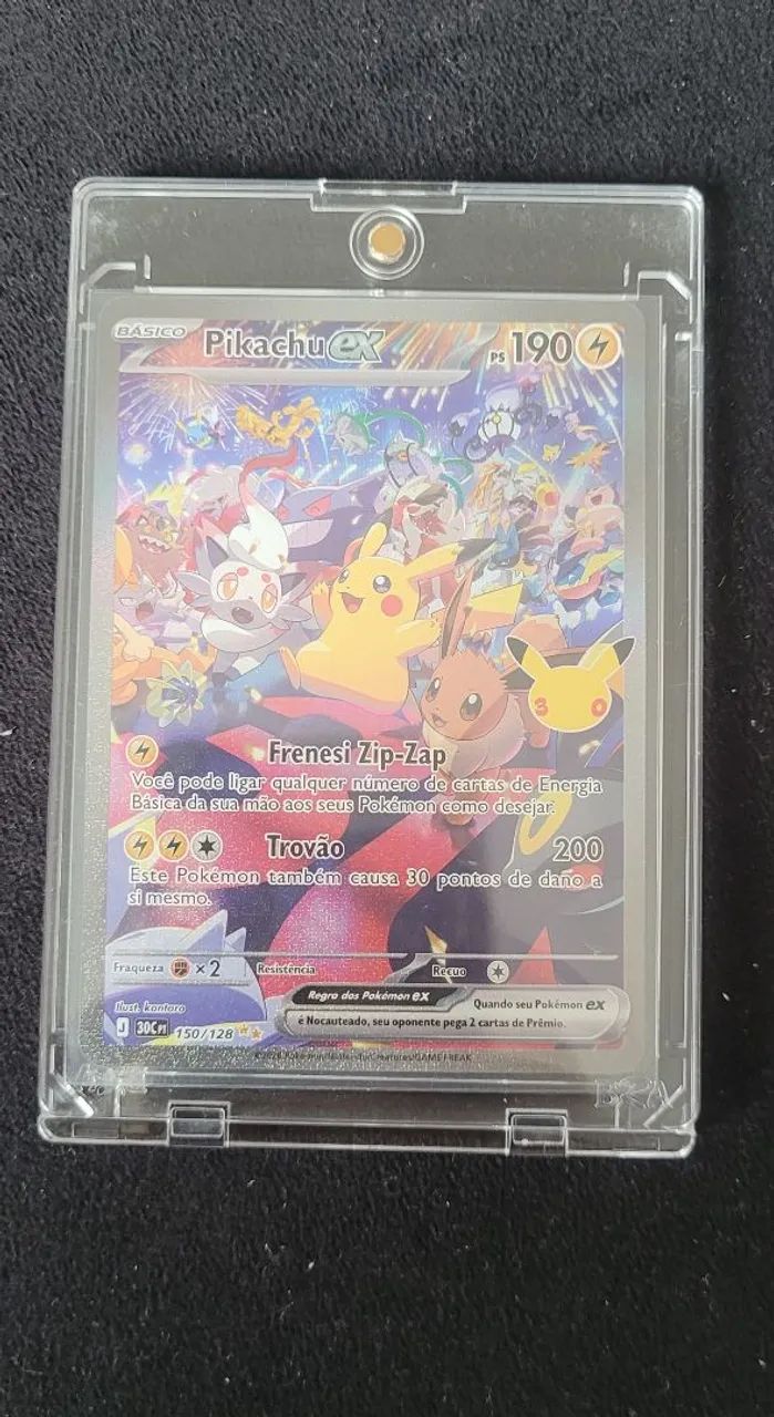 Pikachu ex 30 anos