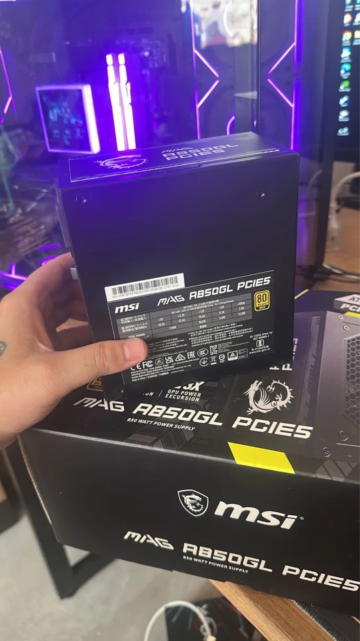 FONTE MSI a850w PCIE5 full modular - Foto 3
