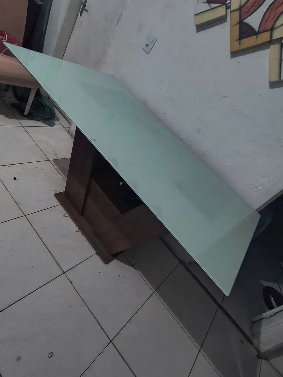 Mesa Vidro 6 lugares 