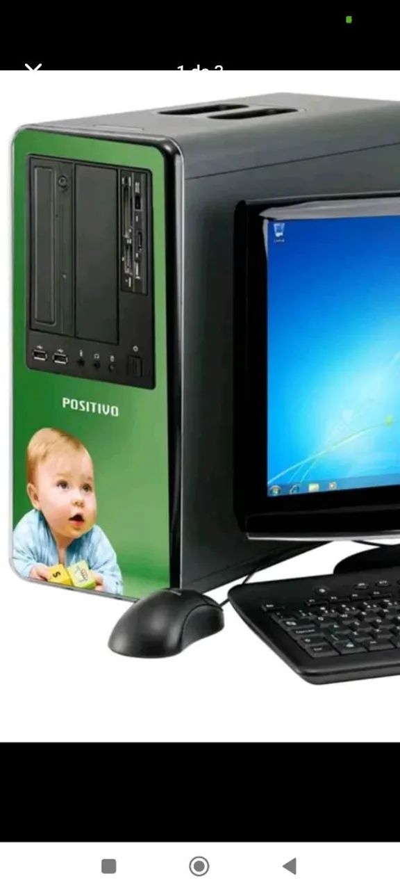 Vende- se CPU Positivo / DDR3 / Windows 7 HD 500Gb 4 de Ram