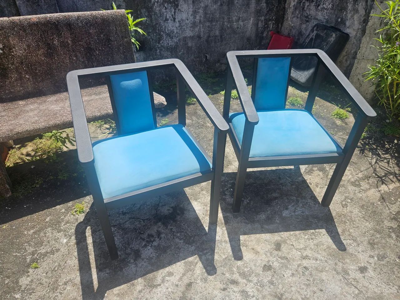 Cadeiras e estante (preto fosco) - Foto 2