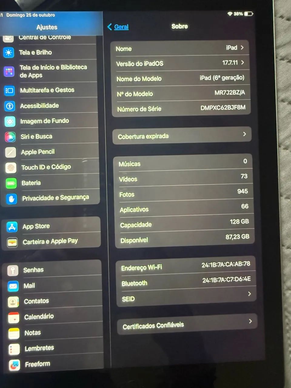 iPad 6ª geração 128GB Prata  - Foto 3