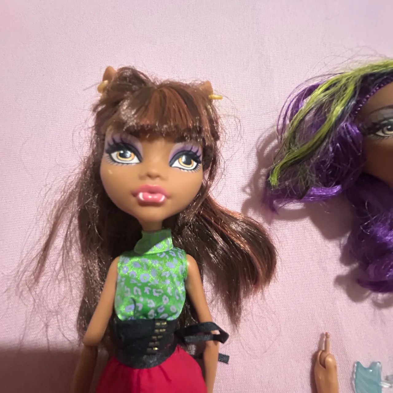 Monster High Clawdeen coffe beans mais peças de reposição e outra cabeça - Foto 2