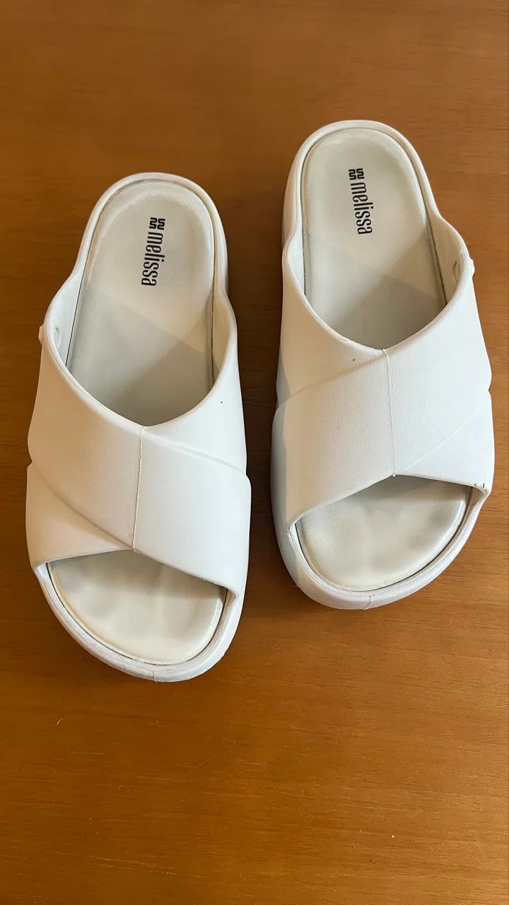 Melissa Plataforma Branca - Tamanho 38 - Foto 3