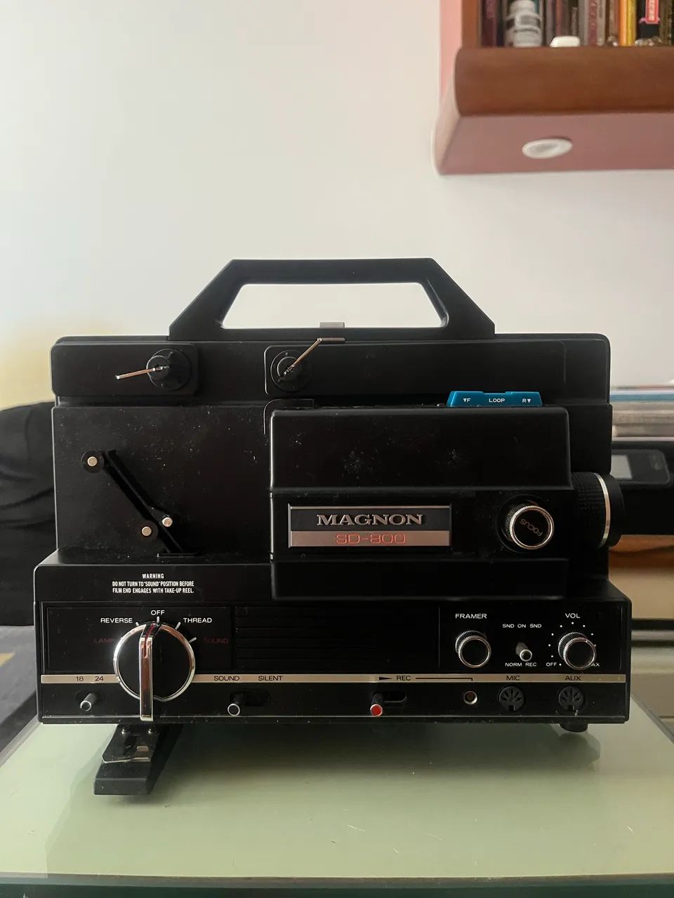 Projetor 8mm Magnon com a lâmpada queimada  - Foto 6