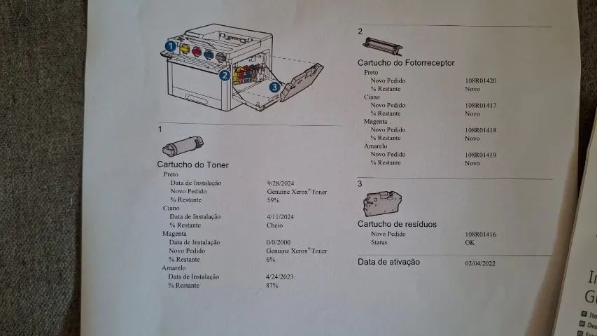 Impressora Laser Cor Xerox Phaser 6510 Usada, Branco 127v (Usado - Foto 3
