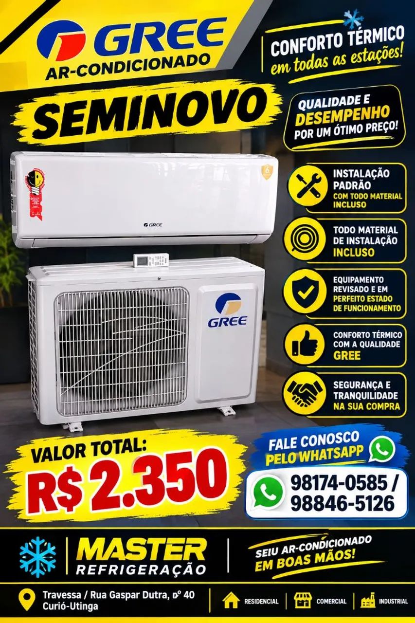 Ar condicionado Gree 12.000 BTUs