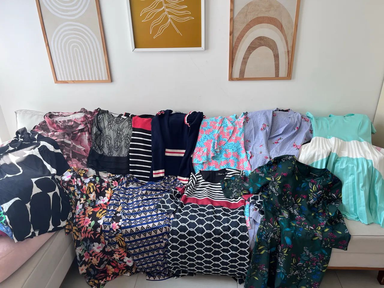 Kit 5 vestidos - tamanhos P, M e G - Foto 3
