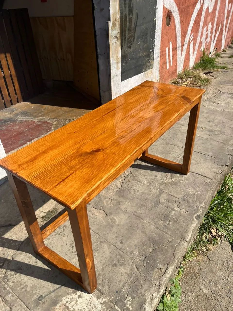 Mesa escritório de Envernizado  - Foto 4