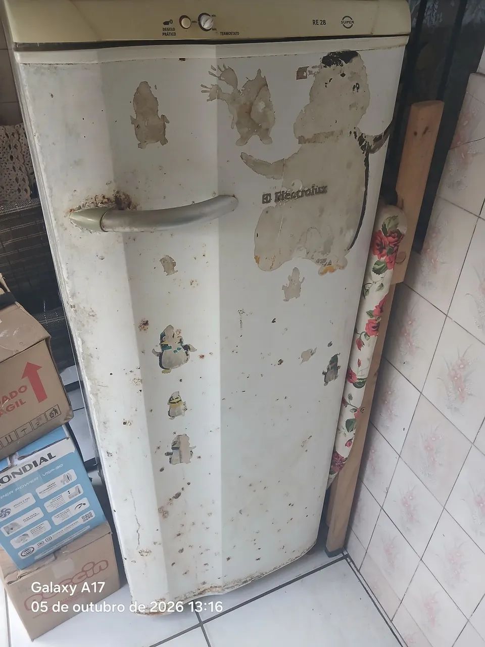 Geladeira funcionando 