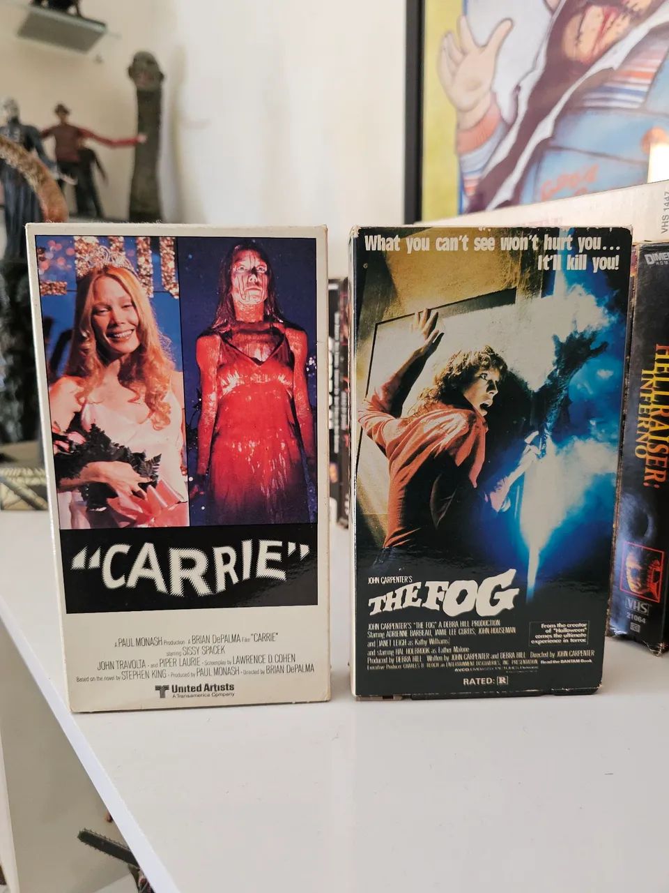 Vhs Importado Carrie e The Fog Magnetic Video terror 