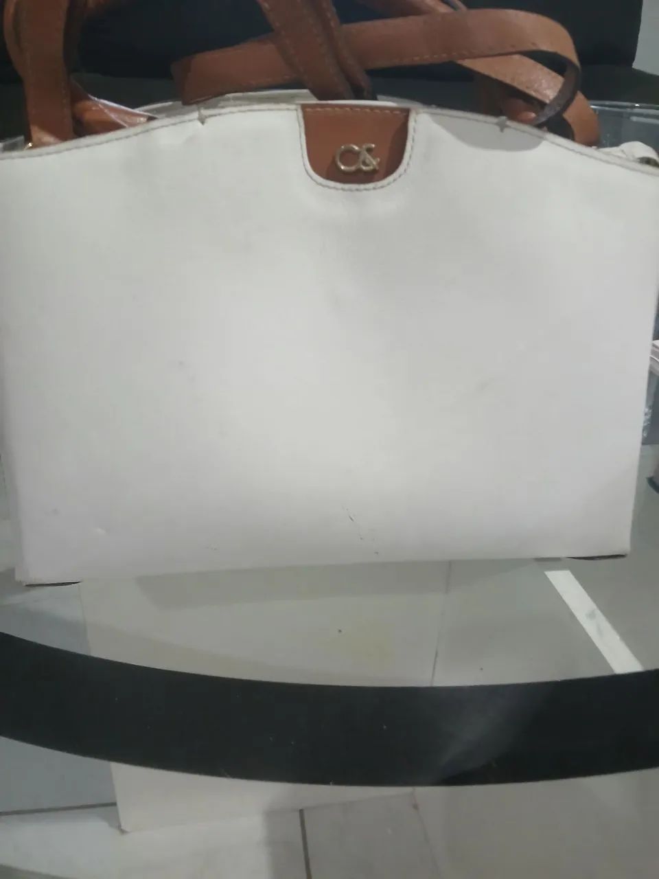 Bolsa feminina branca 