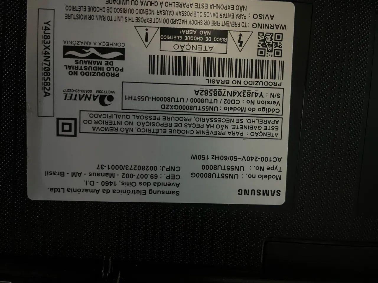 Televisor Samsung tela quebrada un55tu8000 - Foto 2