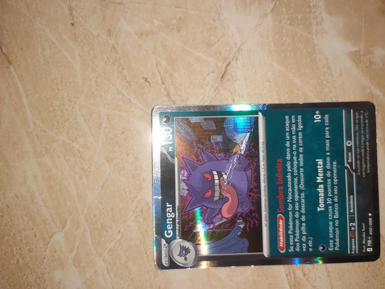 Carta de pokémon gengar