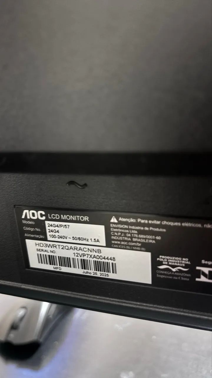 Monitor AOC 24G4 180hz full hd - Foto 2