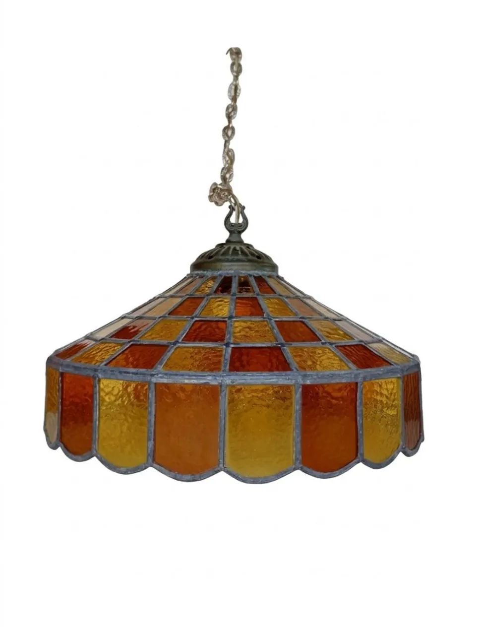 Lustre vitral antigo  - Foto 4