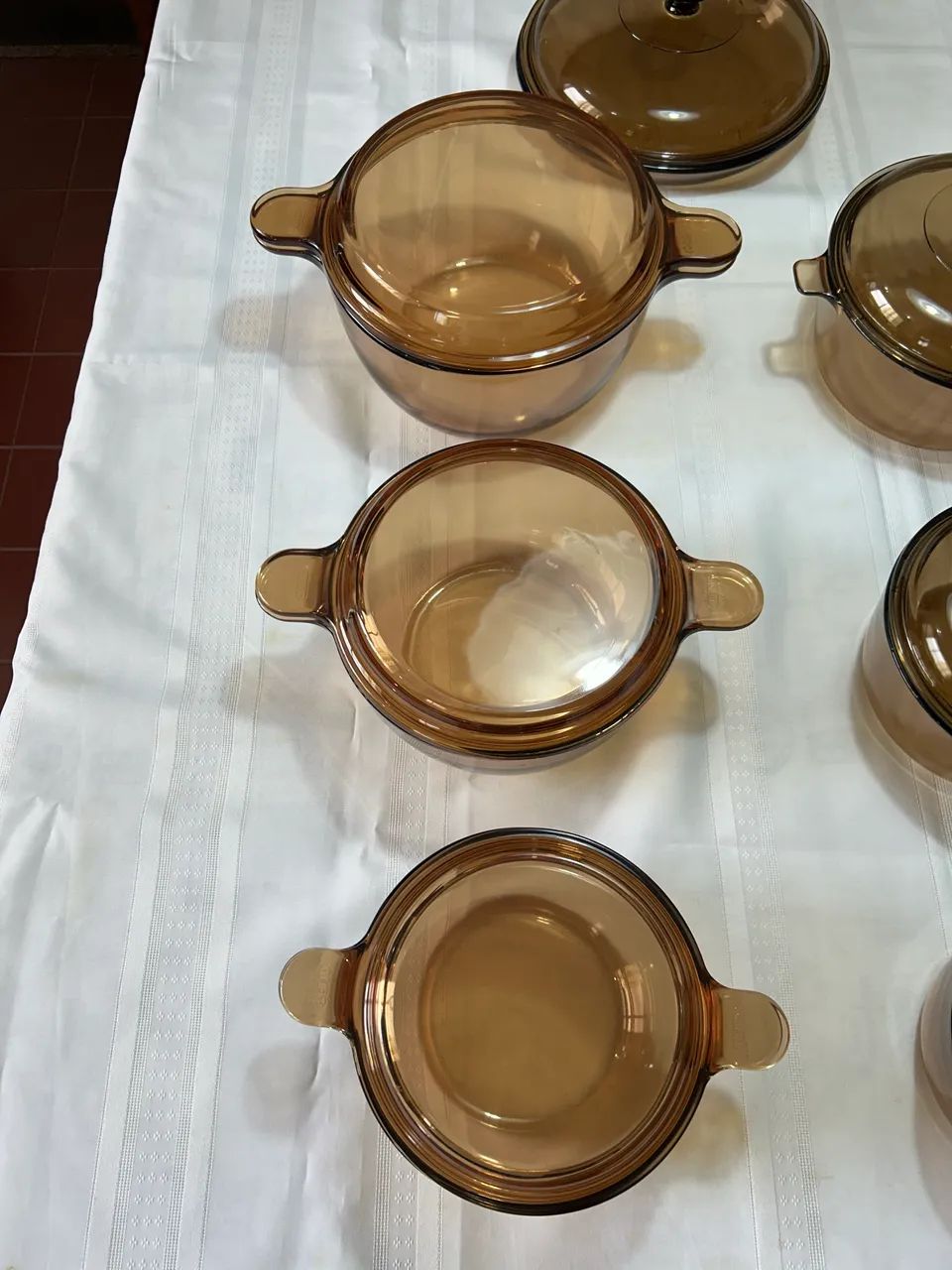 Conjunto Panelas De Vidro Âmbar VISION - Foto 4
