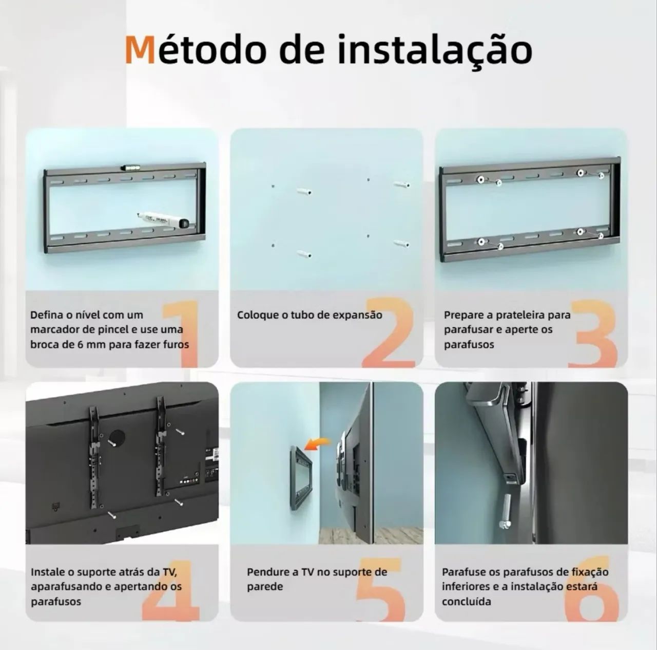 NOVO NA CX - Suporte de Parede tv até 80 polegadas - Foto 5