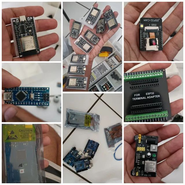 KIT MAKER COMPLETO DE COMPONENTES ELETRÔNICOS ? ARDUINO, ESP32, ROBÓTICA E AUTOMAÇÃO