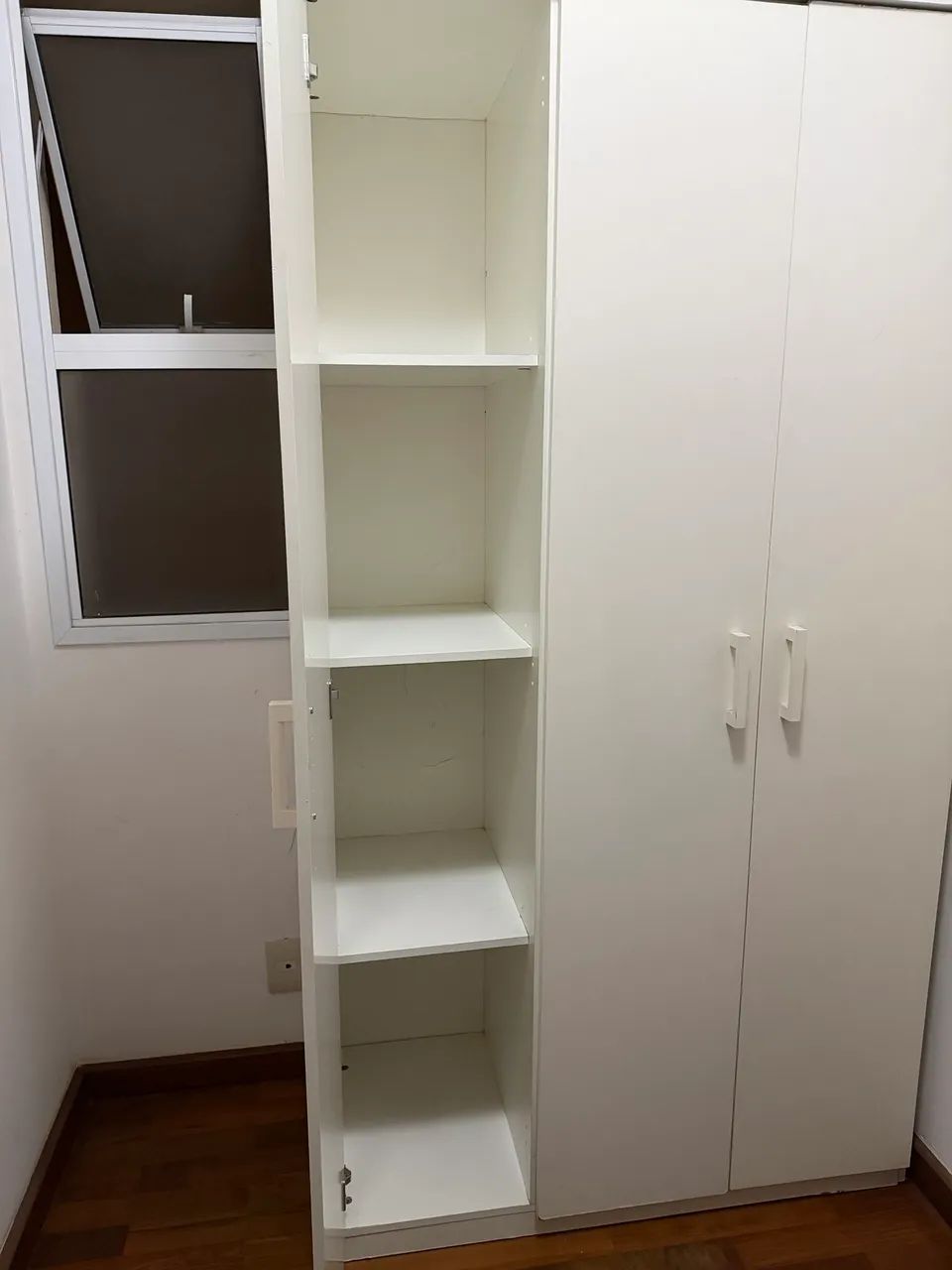 Guarda-Roupa Branco 3 portas + 2 Gavetas - Foto 5
