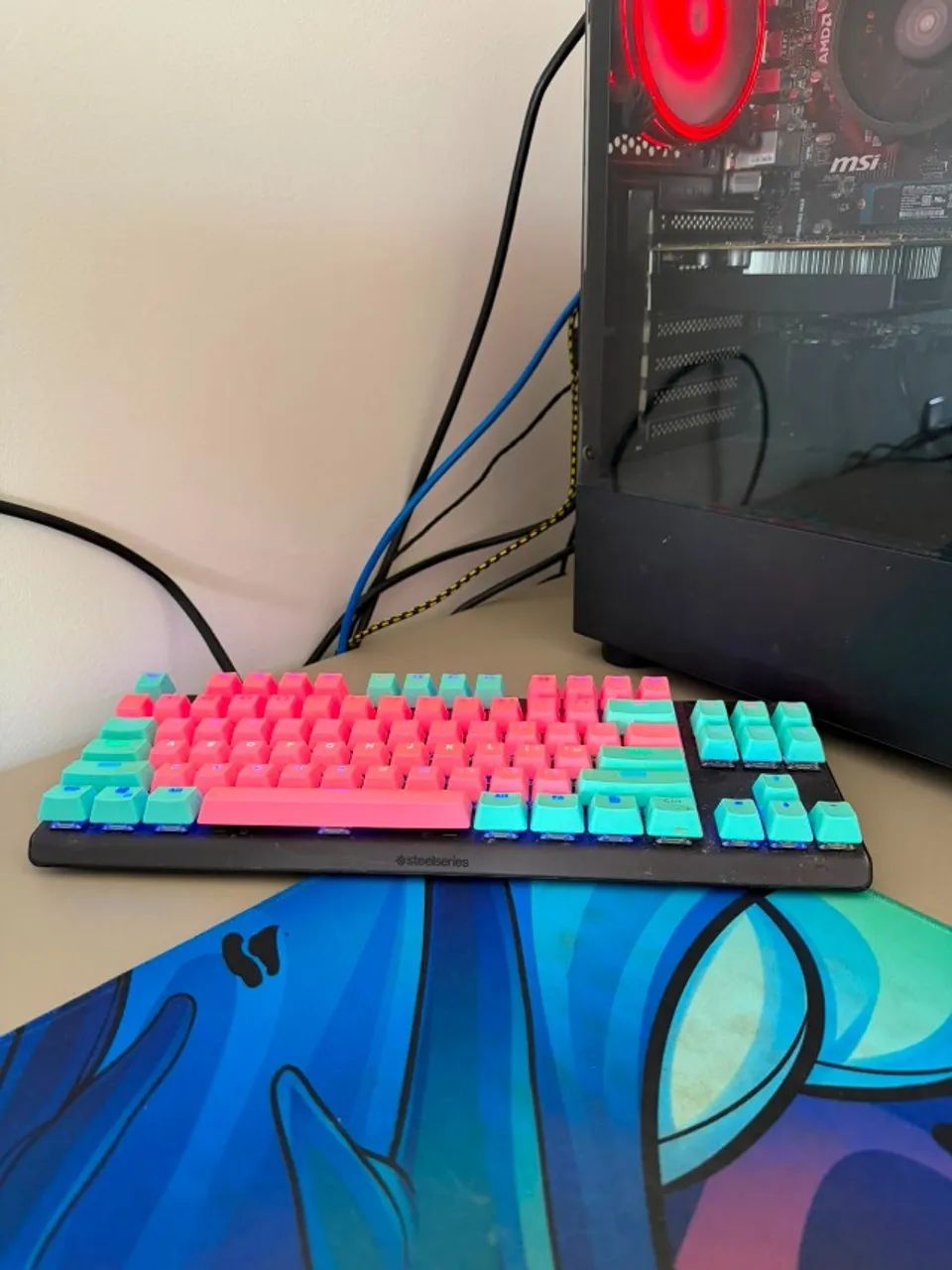 apex pro tkl 2019 + key caps miami brinde - Foto 2