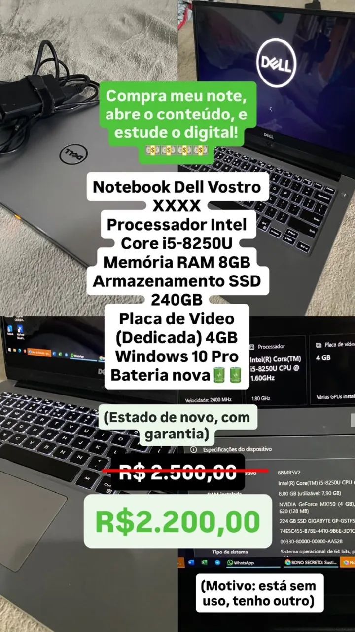 Notebook Dell Vostro Core i5