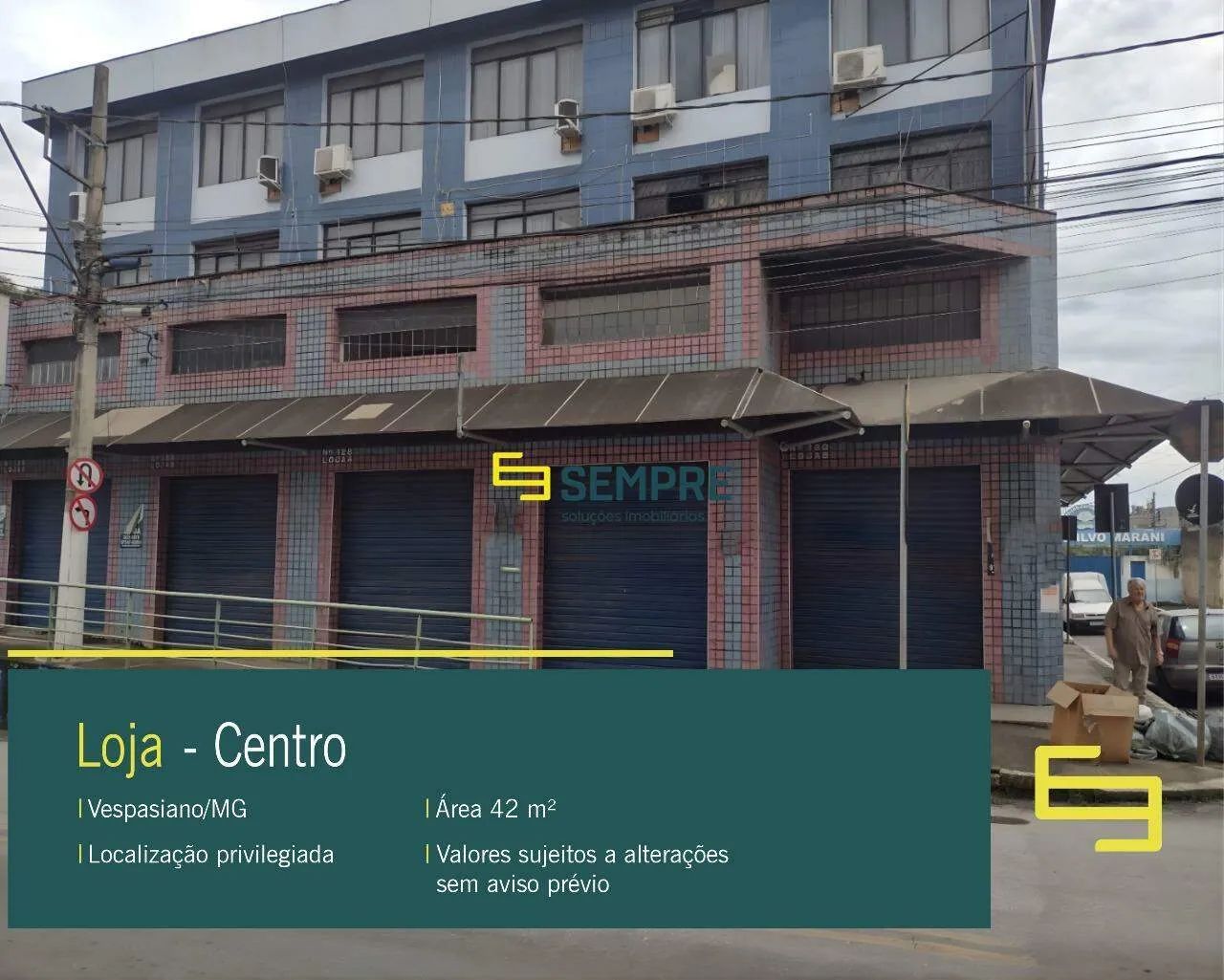 Loja à venda no Centro de Vespasiano/MG.