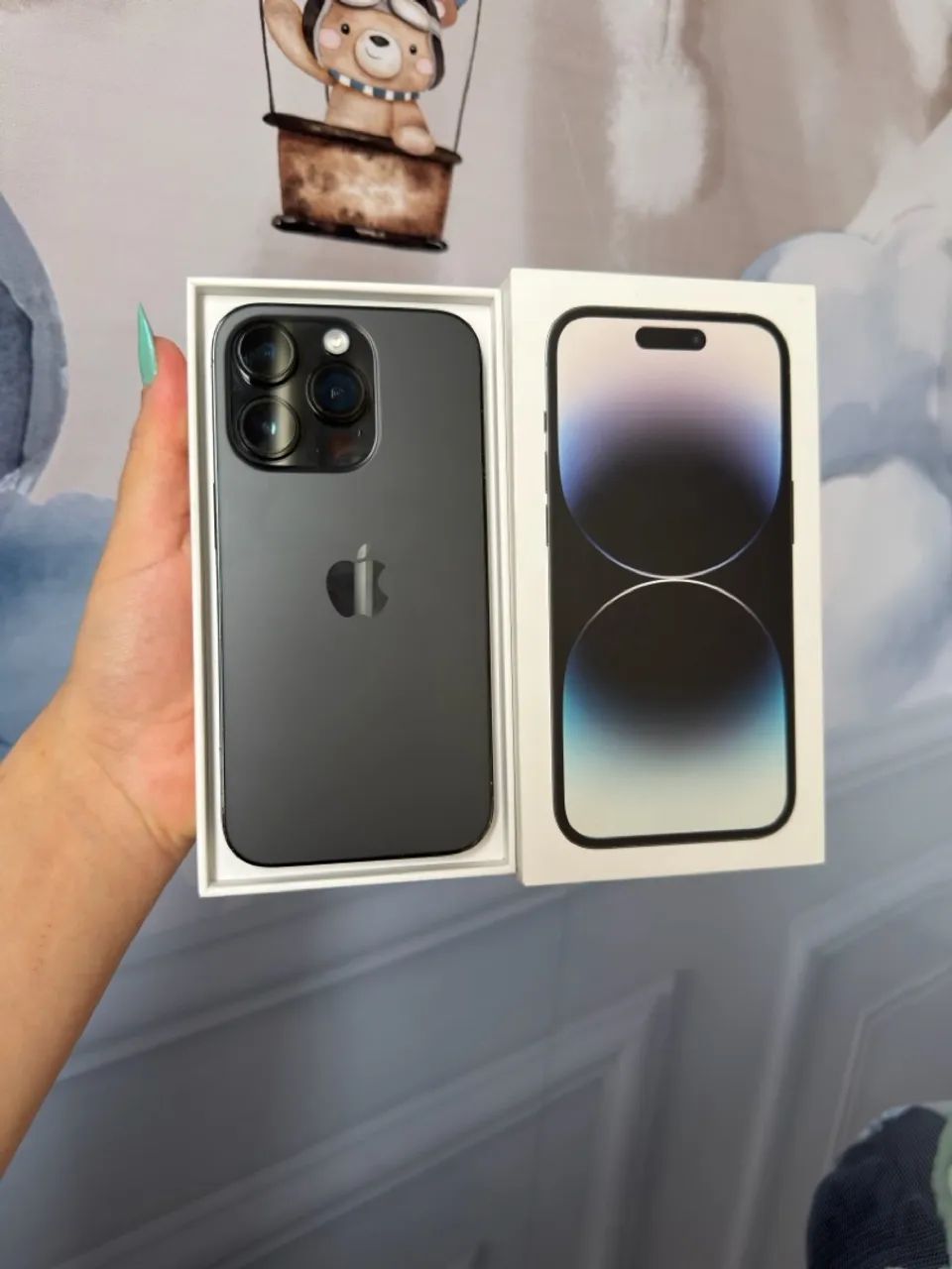 iPhone 14 Pro Preto 128gb | Caixa + acessórios | faço entrega 