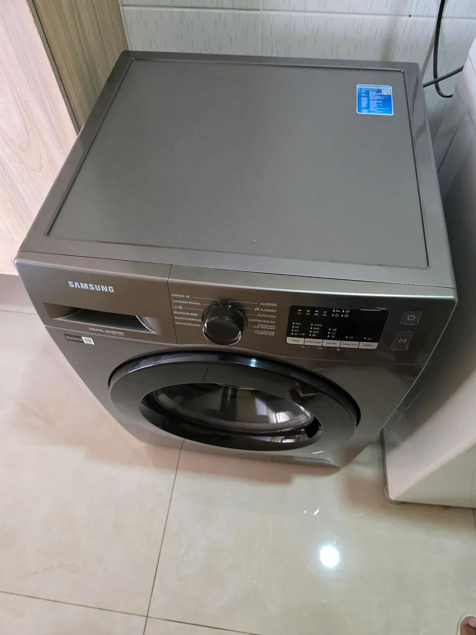 Samsung Lavadora Digital Inverter WW11T Inox 11kg 220V - Foto 4