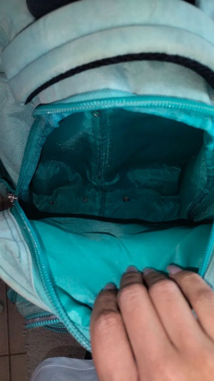 Mochila verde água  - Foto 2
