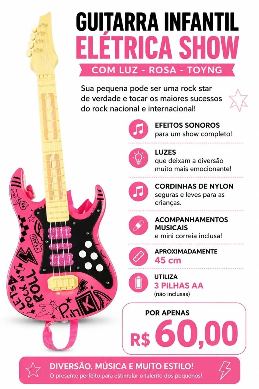 Guitarra brinquedo 