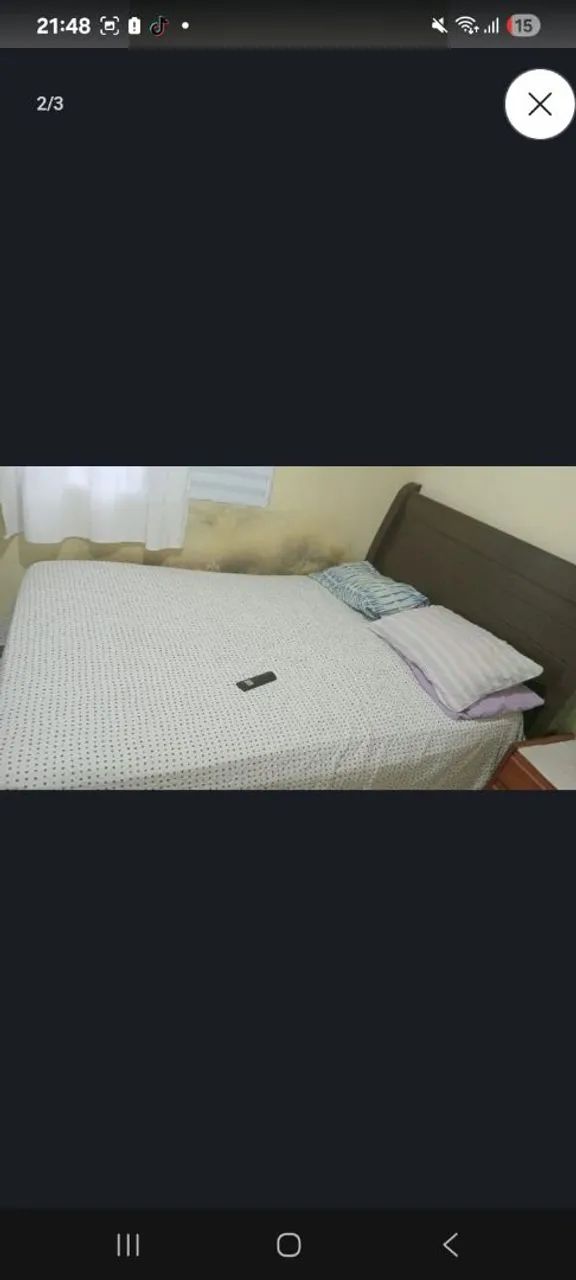 Cama de casal madeira 100 reais - Foto 2